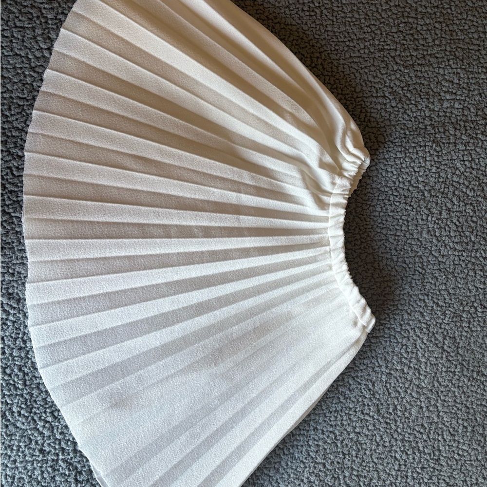 Cream Circle Skater Skirt